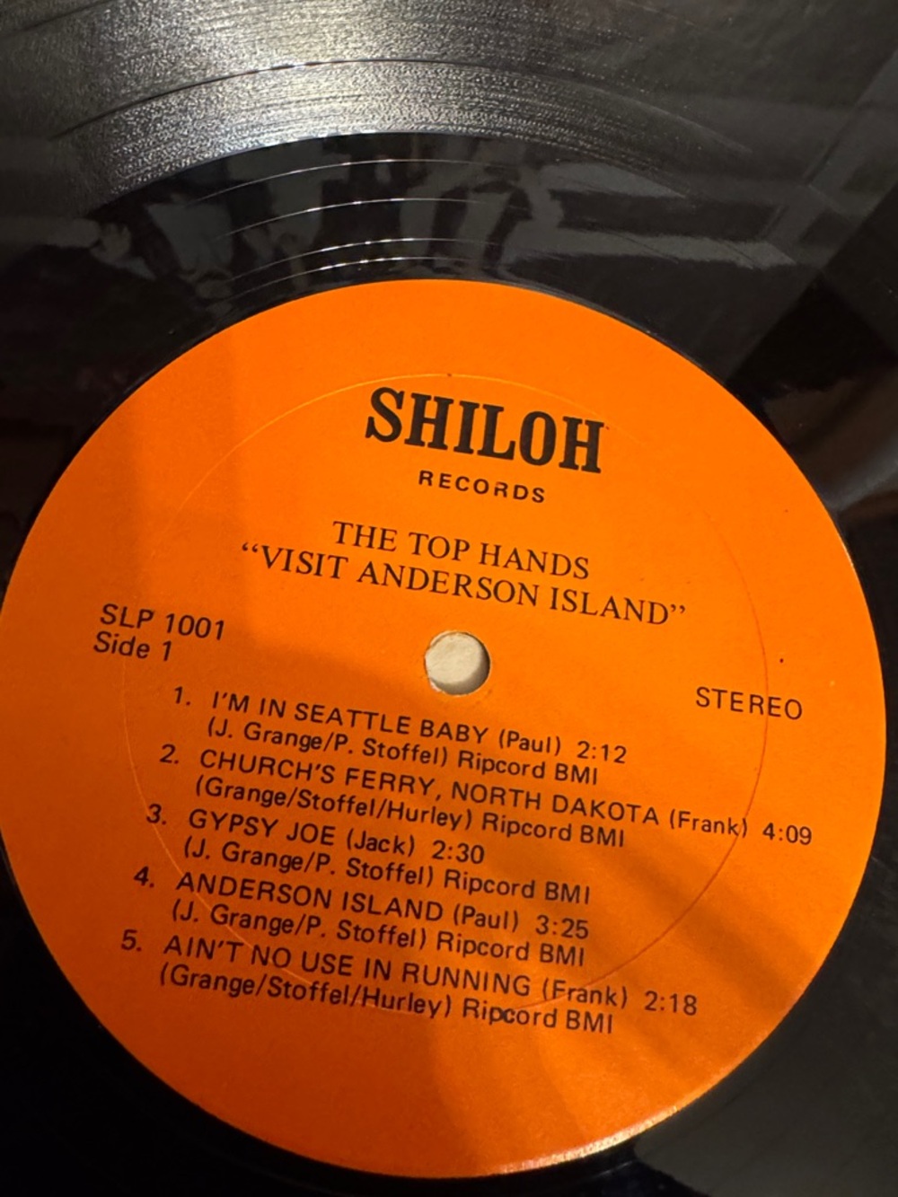 VTG 70’s The Top Hands "Visit Anderson Island" Northwest Group Vinyl Record - Picture 2 of 5